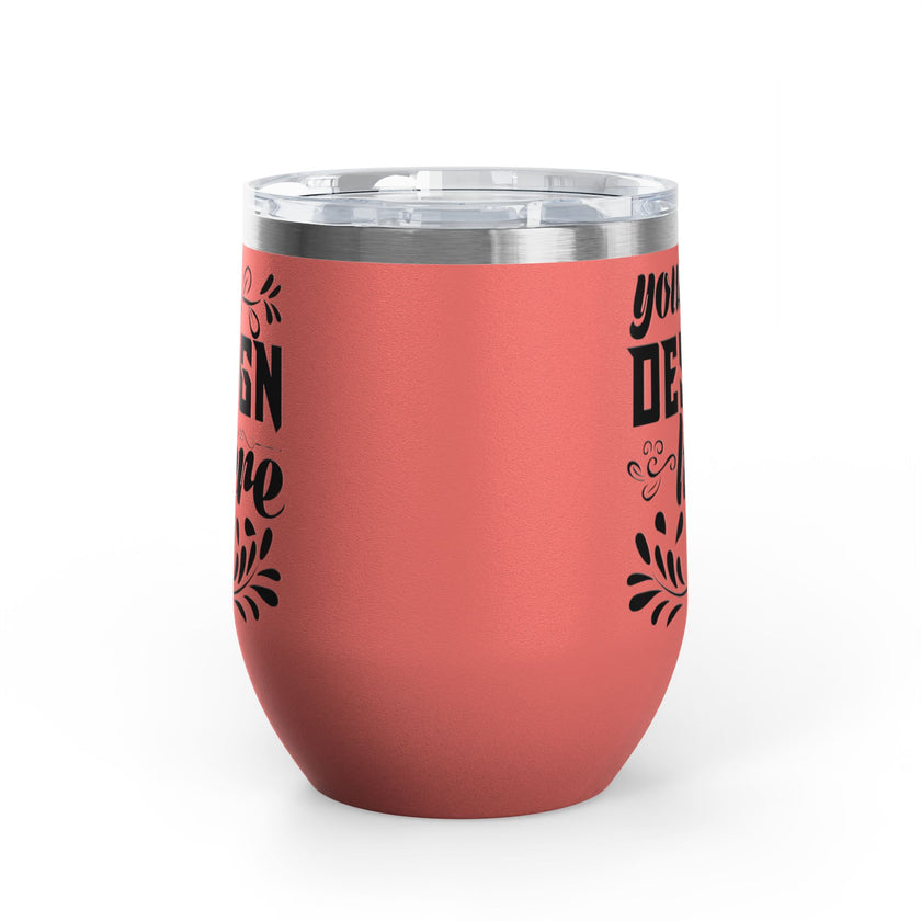 Customizable Polar Camel 12oz Stainless Steel Wine Tumbler Cup Lid