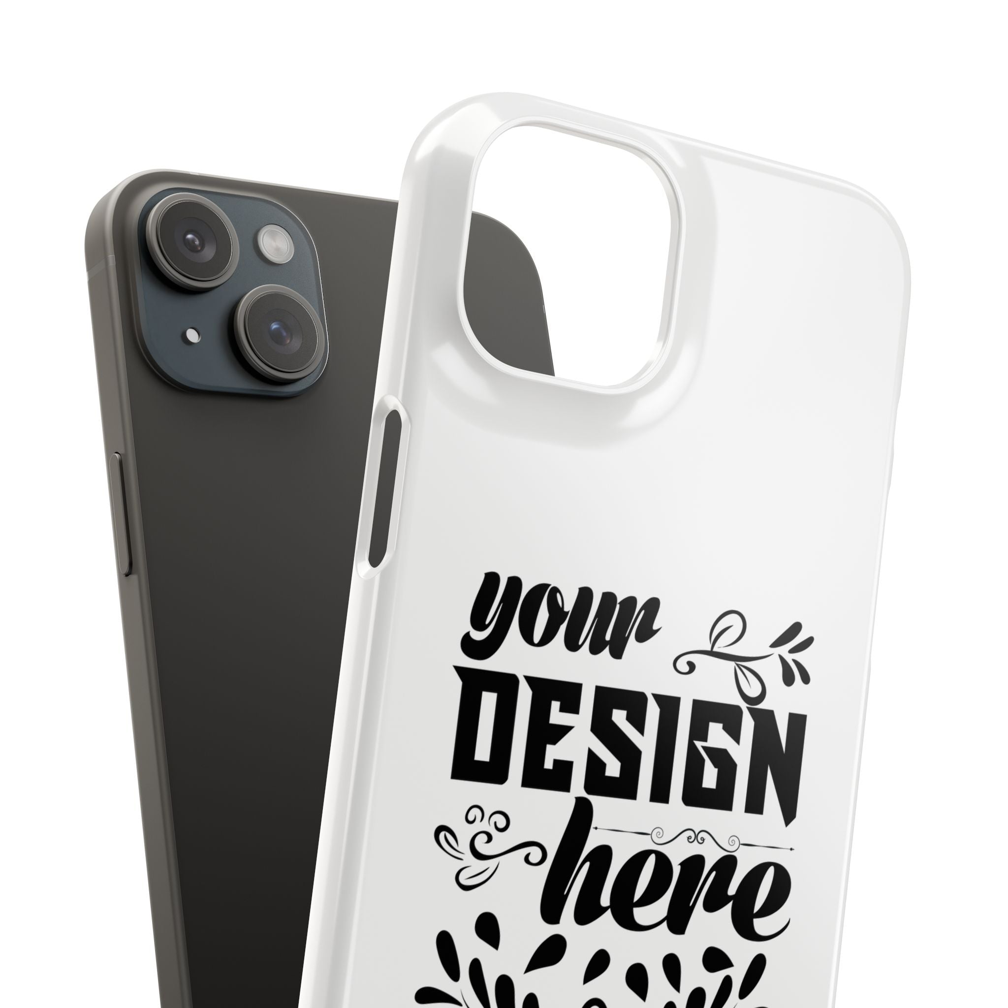 Customizable Snap Phone Case Slim Lightweight Polycarbonate Gloss Or Matte