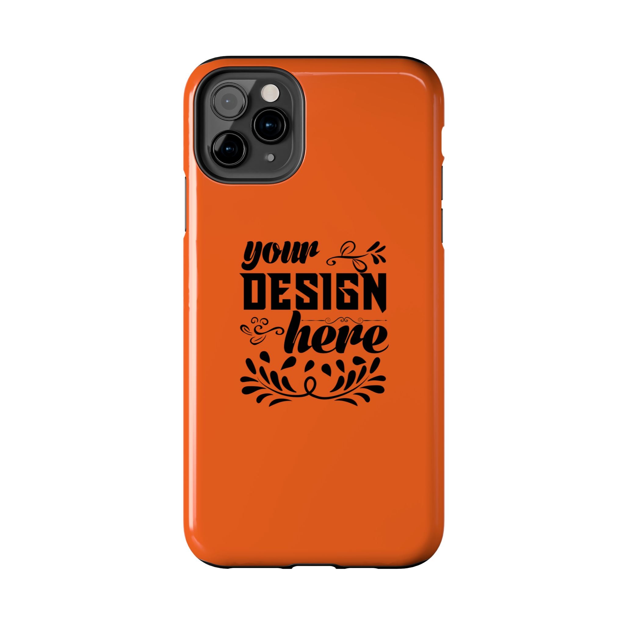 Customizable Tough Phone Case Glossy Dual Layer Wireless Charging