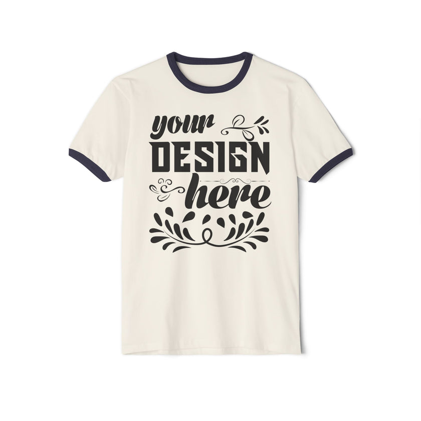 Customizable Next Level 3604 Unisex Cotton Ringer T-Shirt Classic