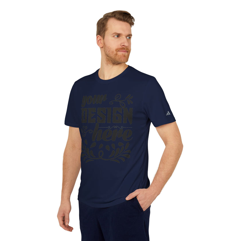 Customizable Adidas A376 Unisex Sport T-Shirt Regular Fit Performance