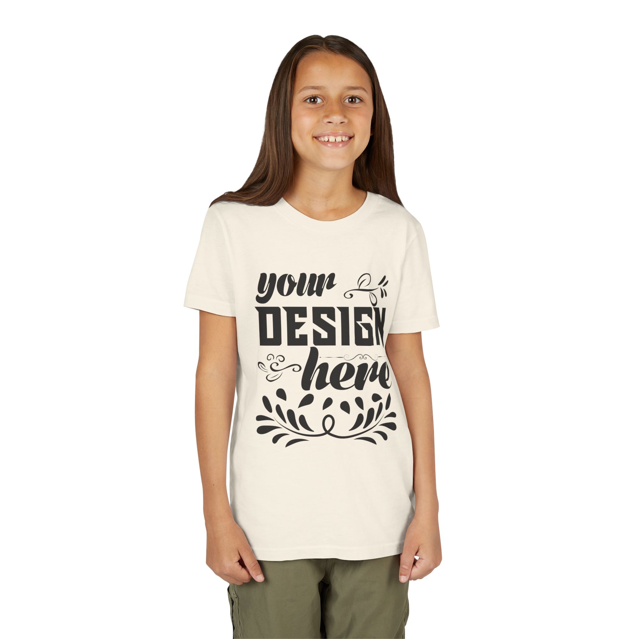 Customizable Bella+Canvas 3001Y Youth Short Sleeve T-Shirt Premium Fit
