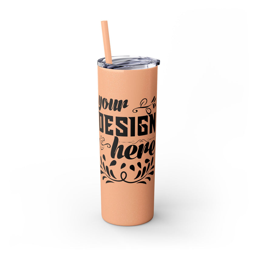 Customizable Maars 20oz Skinny Tumbler with Straw Stainless Steel