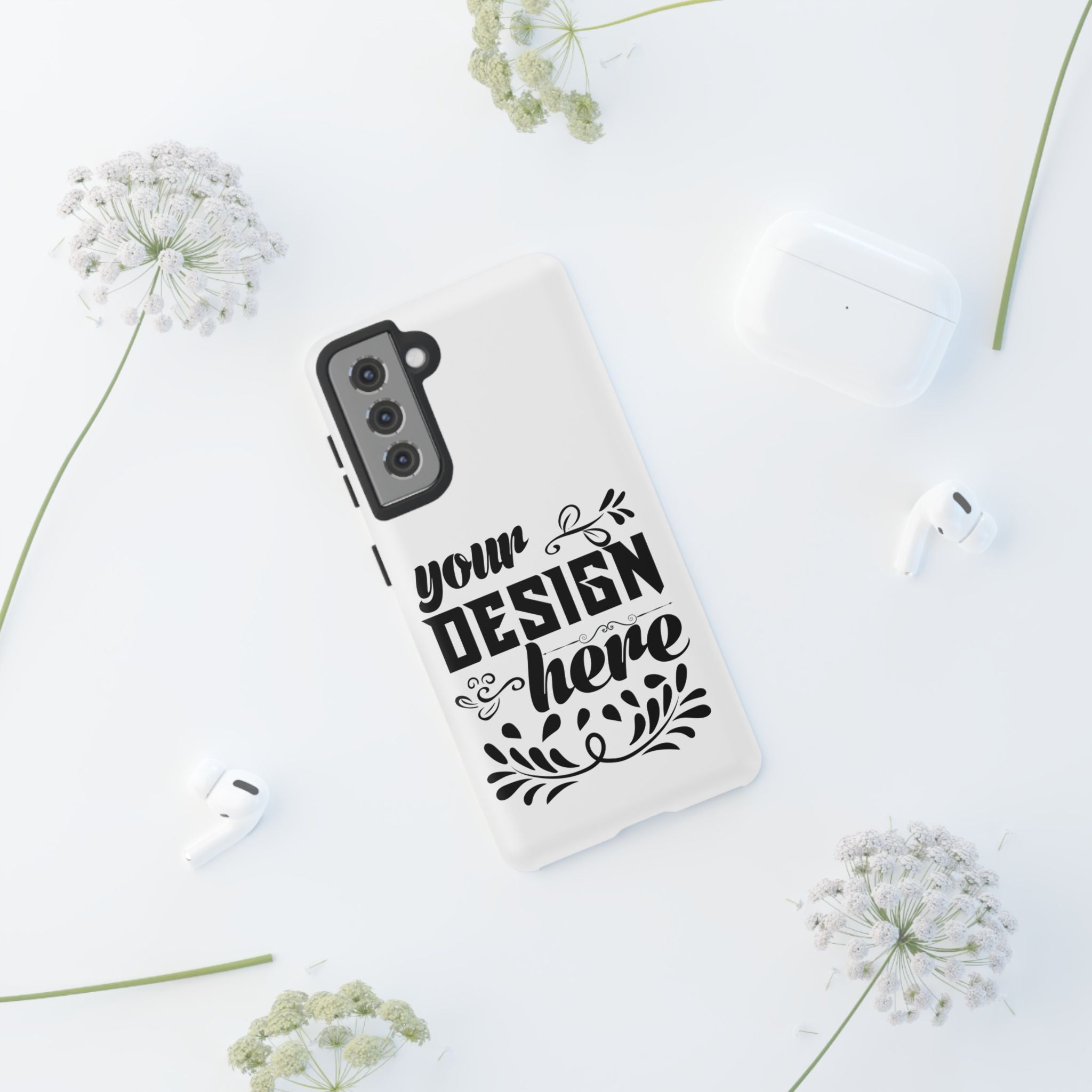 Customizable Tough Dual Layer Phone Case Polycarbonate TPU Liner Protective