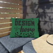 Customizable Outdoor Spun Polyester Pillow UV Water Resistant Double Sided