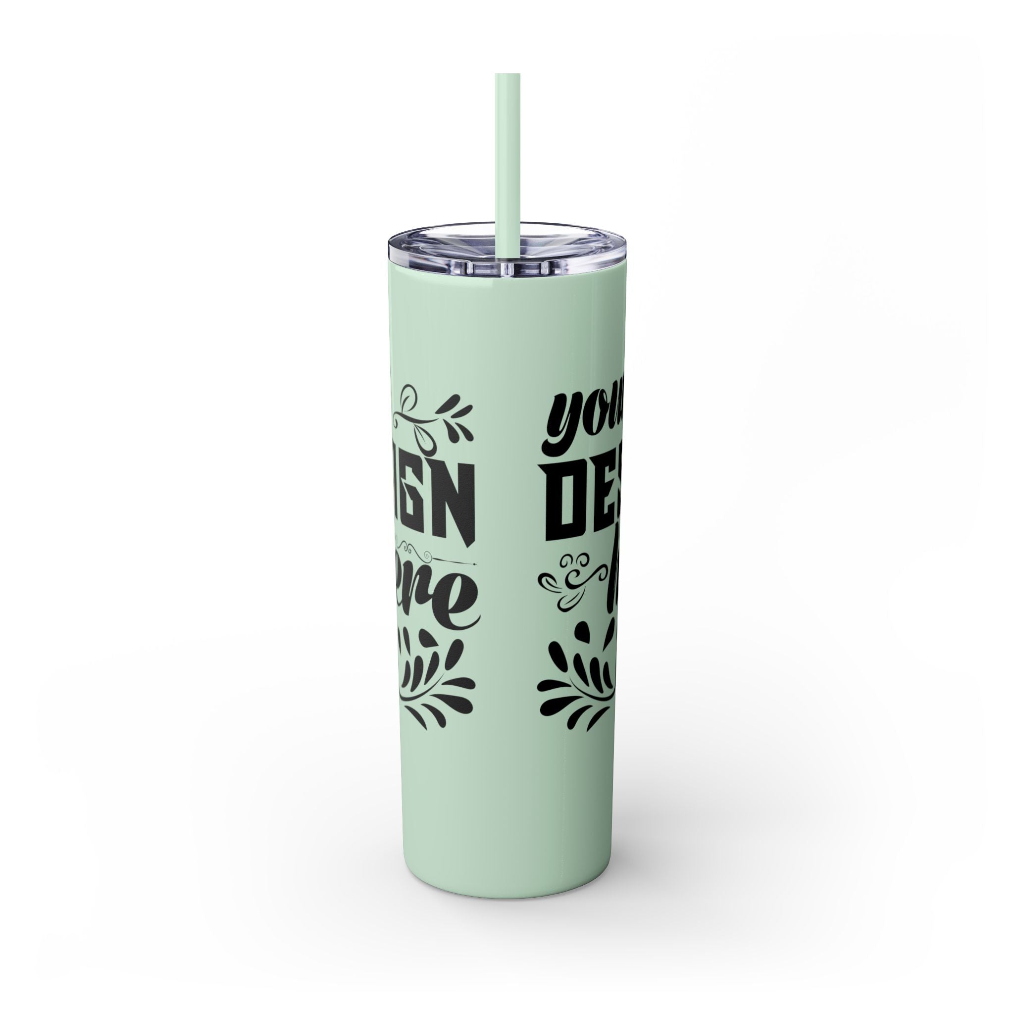 Customizable Maars 20oz Skinny Tumbler with Straw Stainless Steel