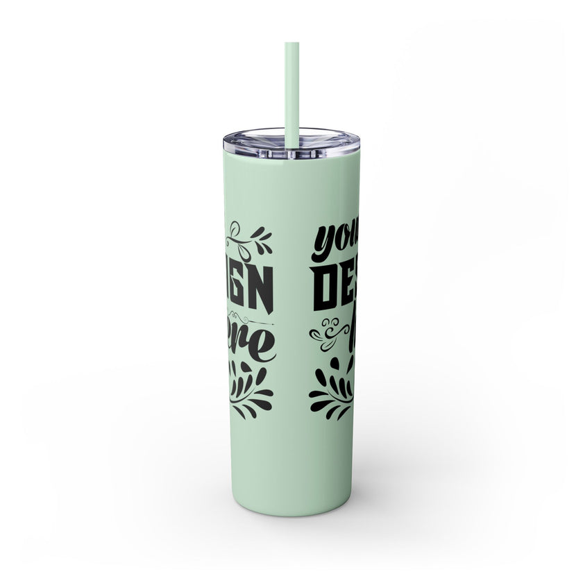 Customizable Maars 20oz Skinny Tumbler with Straw Stainless Steel