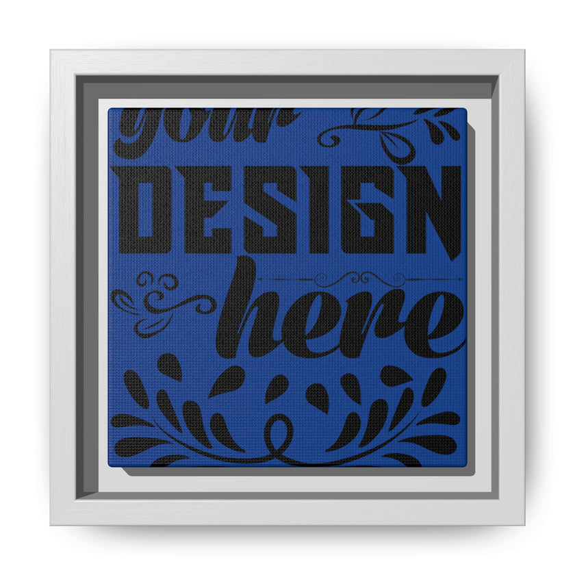 Customizable Framed Matte Canvas Print with Pinewood Frame Sawtooth Hanger