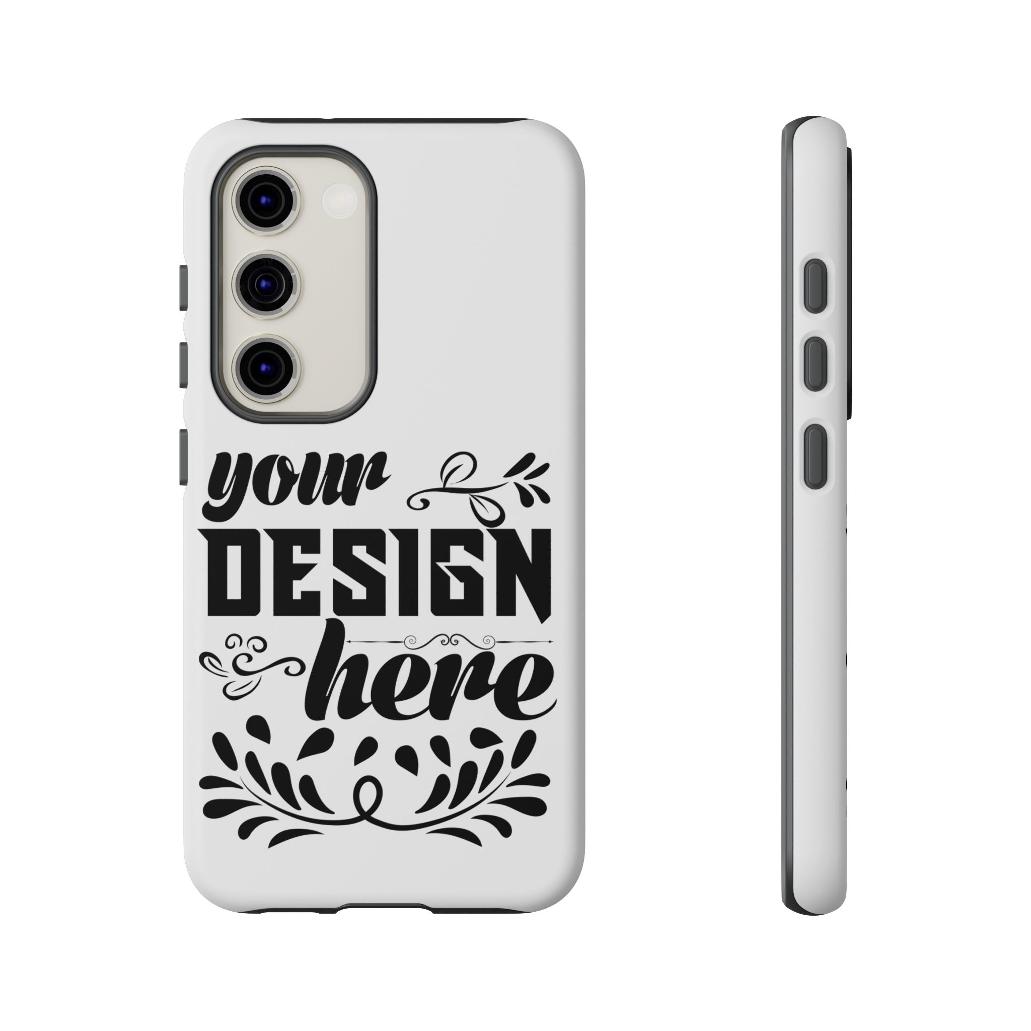 Customizable Tough Dual Layer Phone Case Polycarbonate TPU Liner Protective
