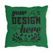 Customizable Outdoor Spun Polyester Pillow UV Water Resistant Double Sided