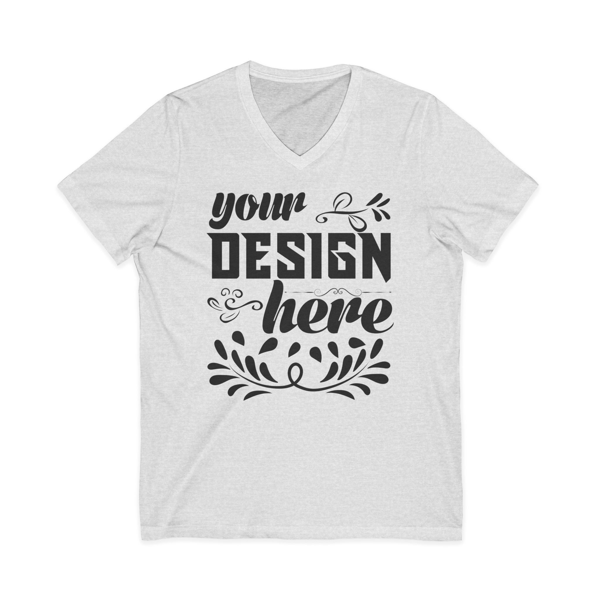 Customizable Bella+Canvas 3005 Unisex Jersey V-Neck Short Sleeve Tee