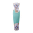 Nameria Strapless Floral Print Long Dress Tube Top Backless