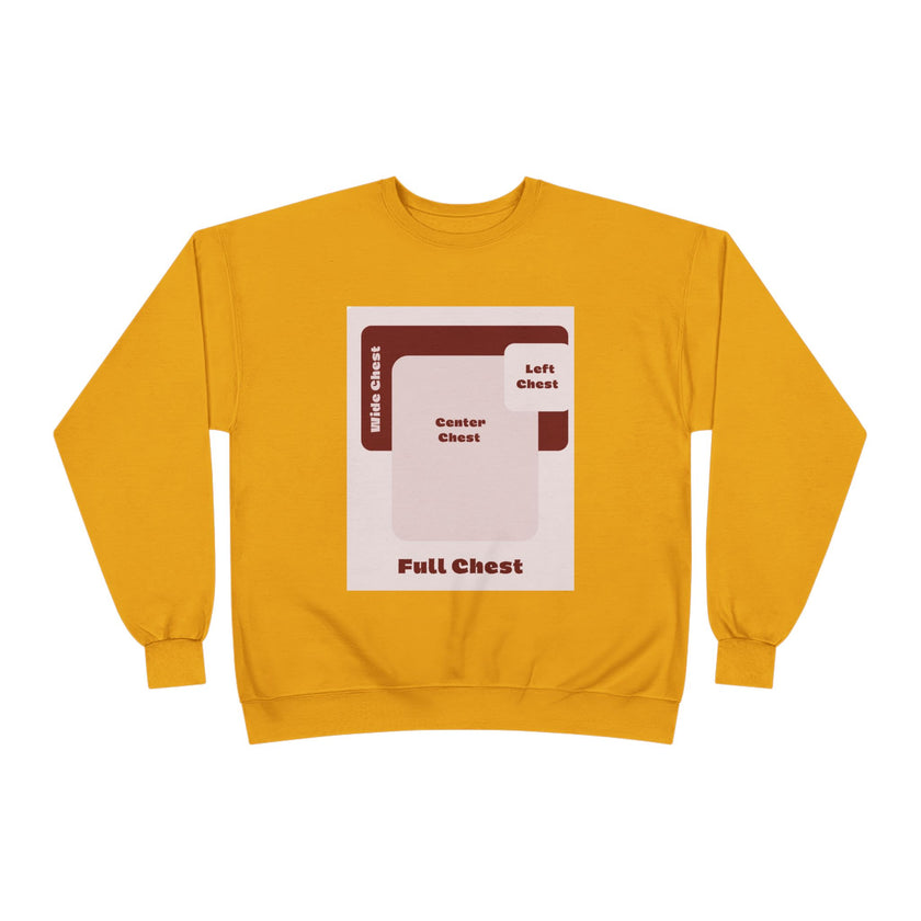Customizable Unisex Hanes P160 EcoSmart Crewneck Sweatshirt Custom Print