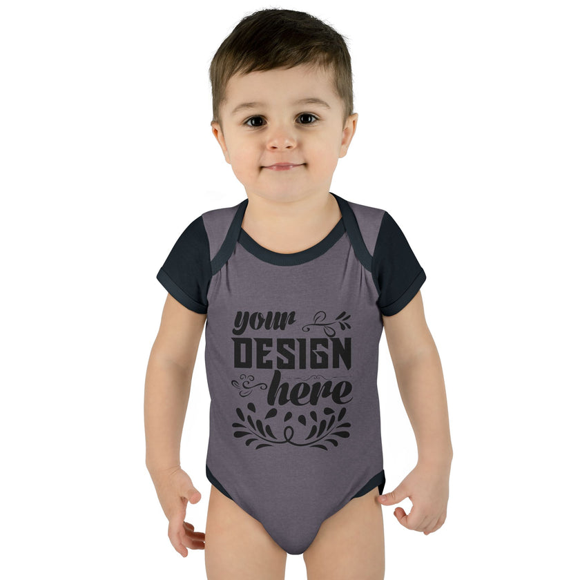 Customizable Infant Baby Rib Bodysuit Rabbit Skins 4400 Unisex