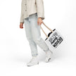 Customizable Canvas Tote Bag With 5 Color Strap Options All Over Print