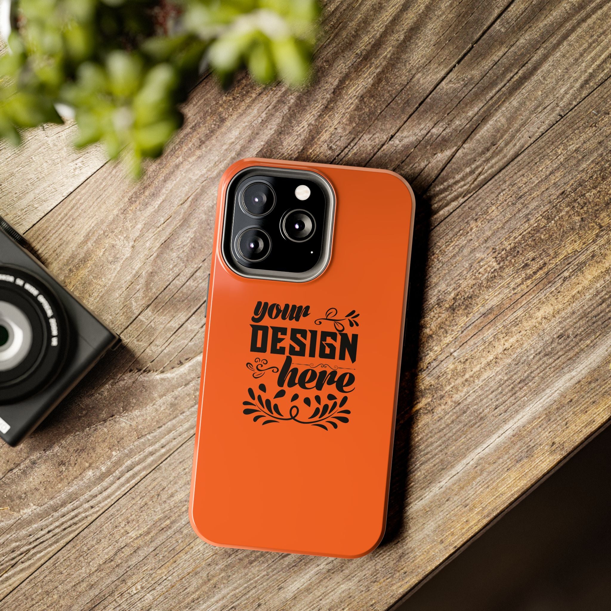 Customizable Tough Phone Case Glossy Dual Layer Wireless Charging