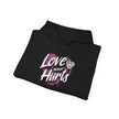 Gildan 18500 Unisex  Hooded Sweatshirt | Love Never Hurts Graphic Print