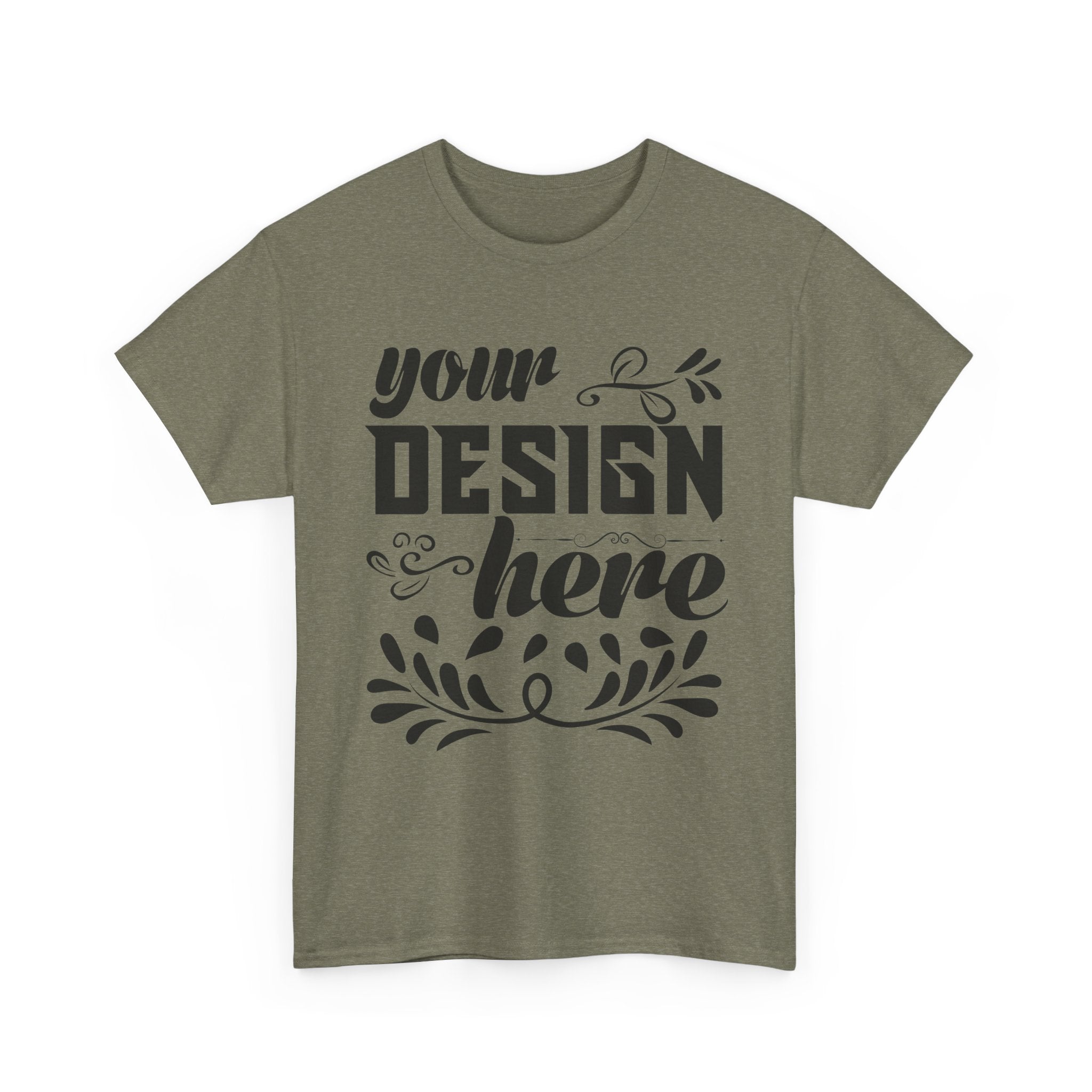 Customizable Gildan 5000 Unisex Heavy Cotton T-Shirt Classic Fit