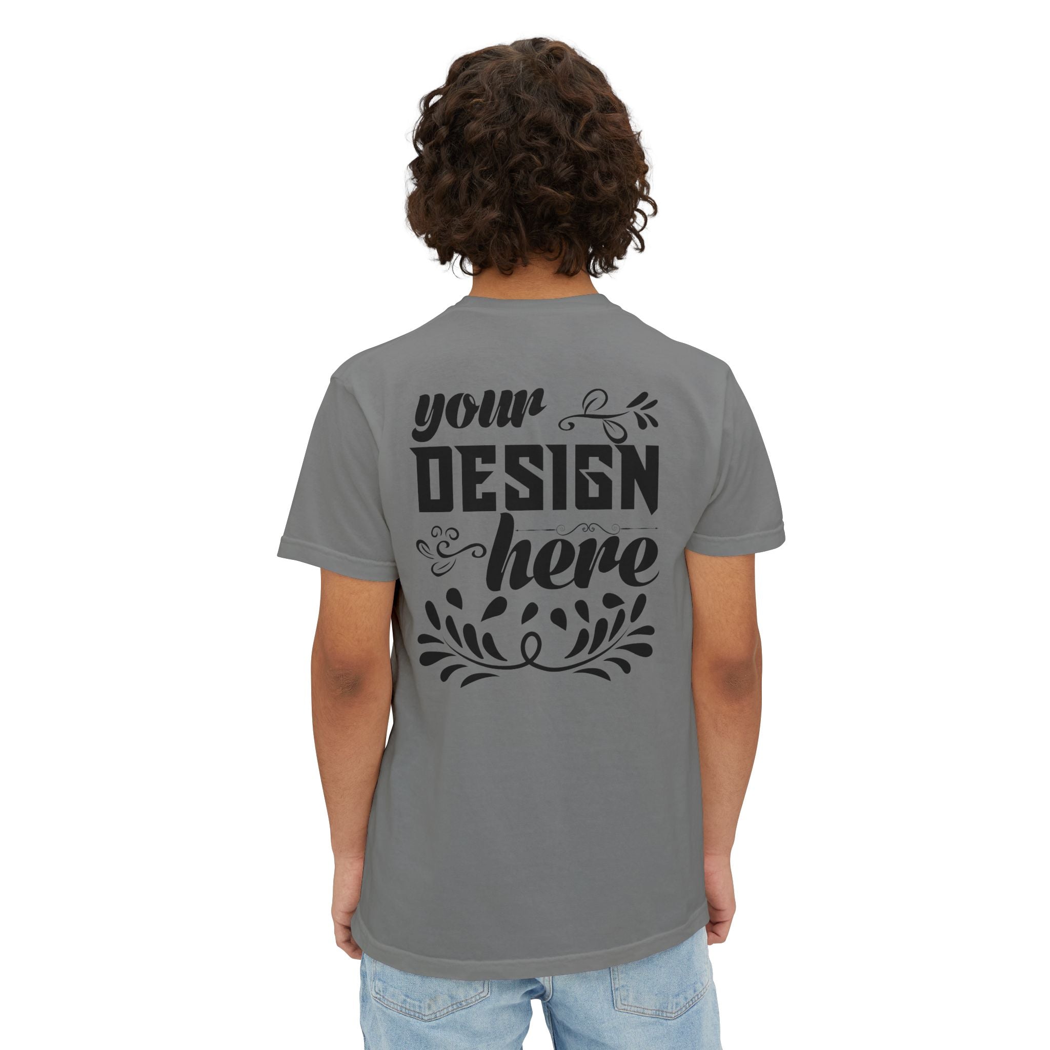 Customizable Comfort Colors 6030 Unisex Garment Dyed Pocket T-Shirt