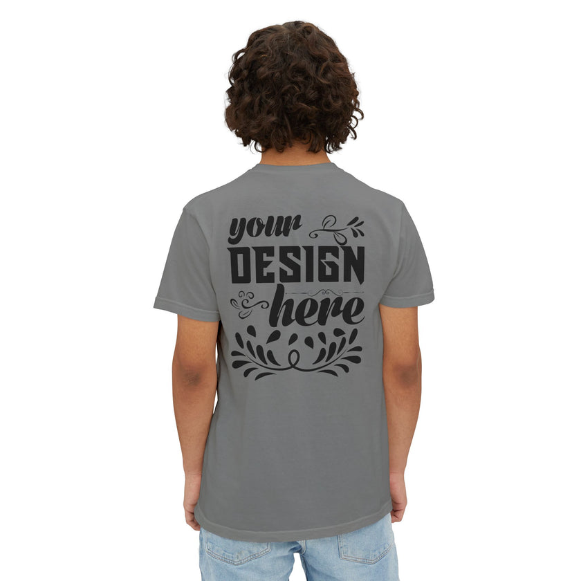 Customizable Comfort Colors 6030 Unisex Garment Dyed Pocket T-Shirt