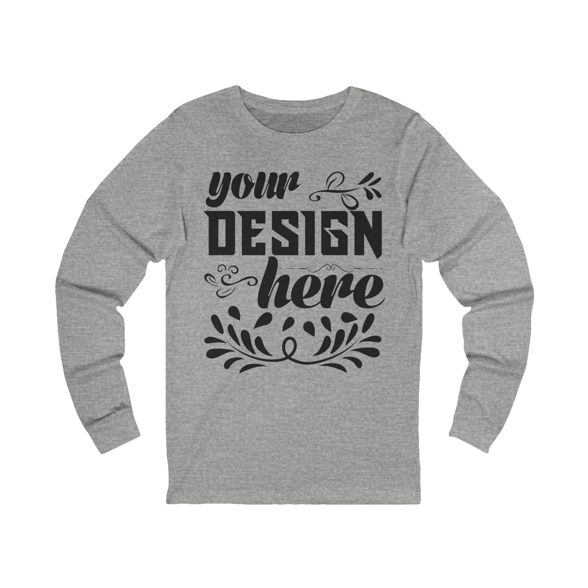 Customizable Bella+Canvas 3501 Unisex Jersey Long Sleeve Tee