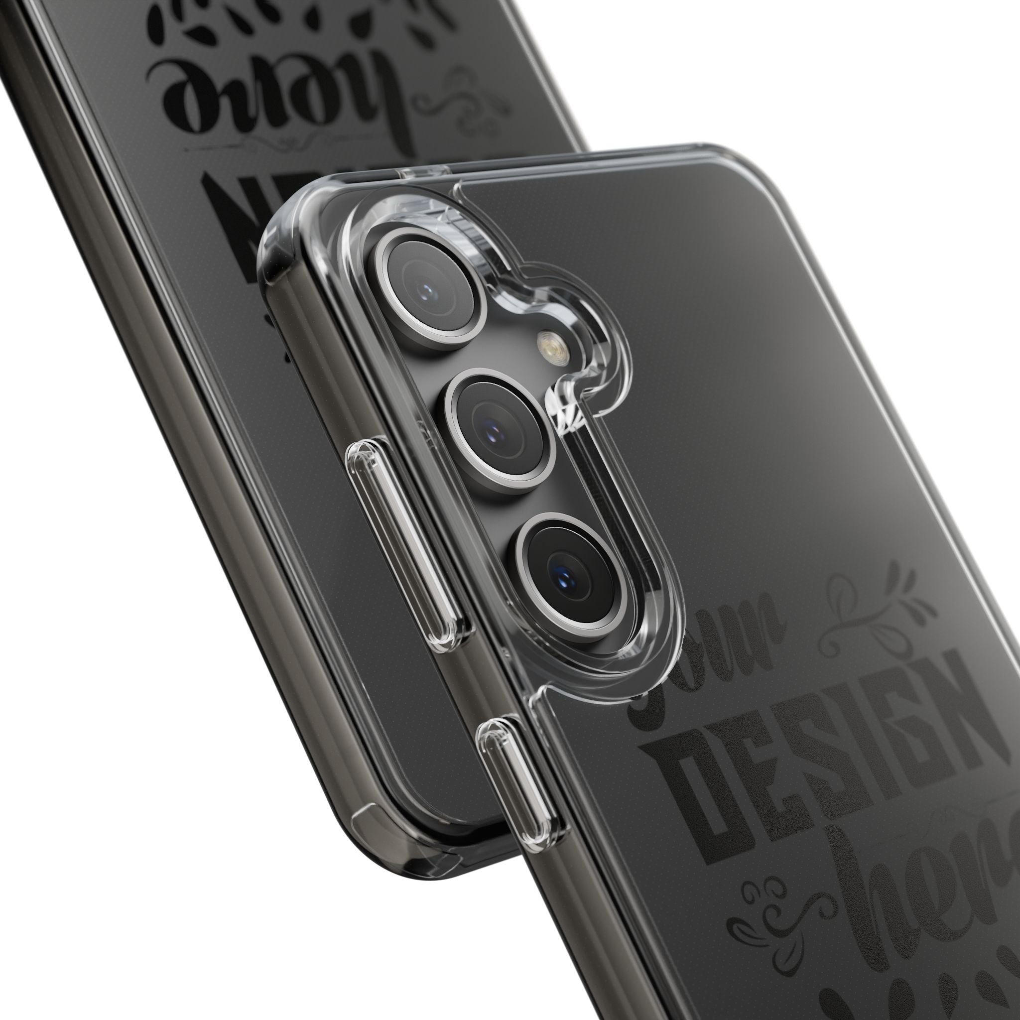 Customizable Clear Impact Resistant Phone Case With TPU Sides Wireless Ready