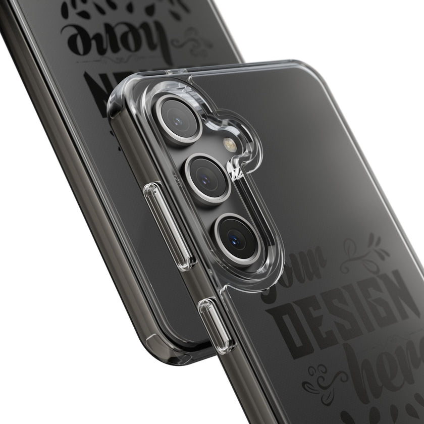 Customizable Clear Impact Resistant Phone Case With TPU Sides Wireless Ready