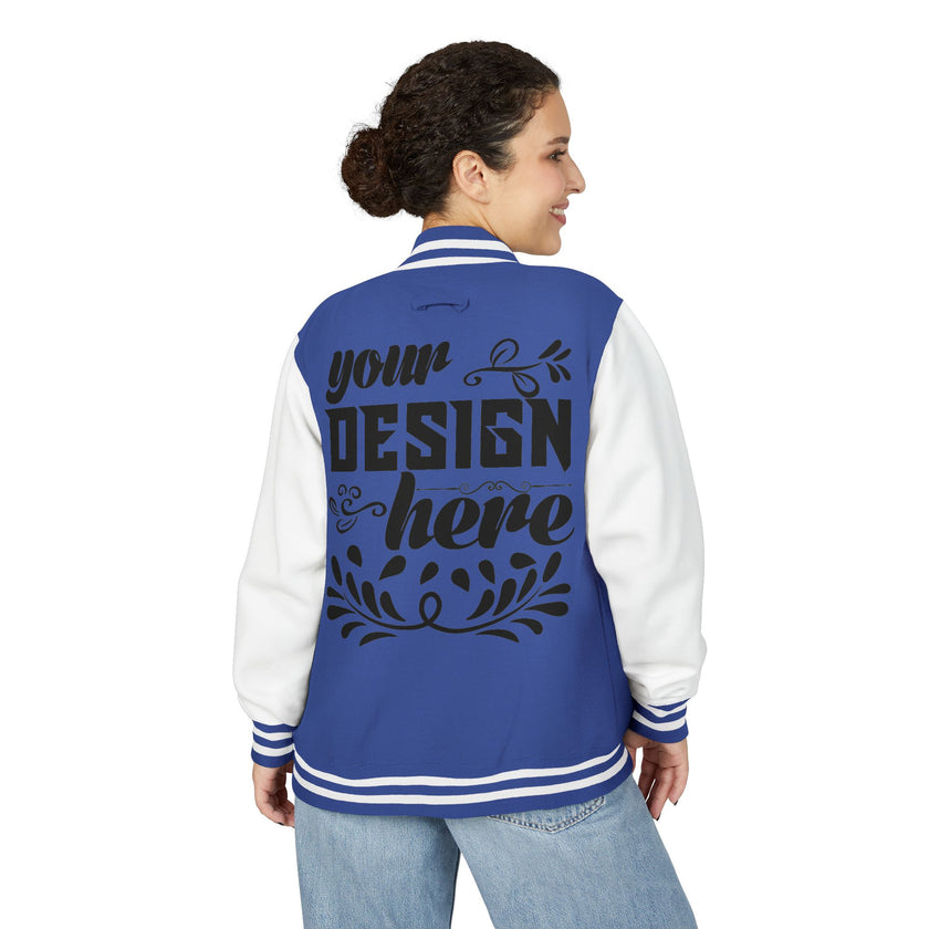 Customizable AWDis JH043 Unisex Heavyweight Letterman Jacket