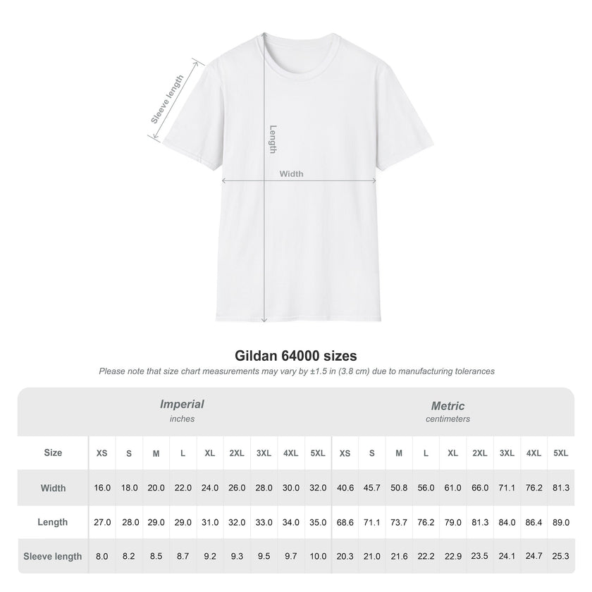 Customizable Gildan 64000 Unisex Softstyle T-Shirt Classic Fit