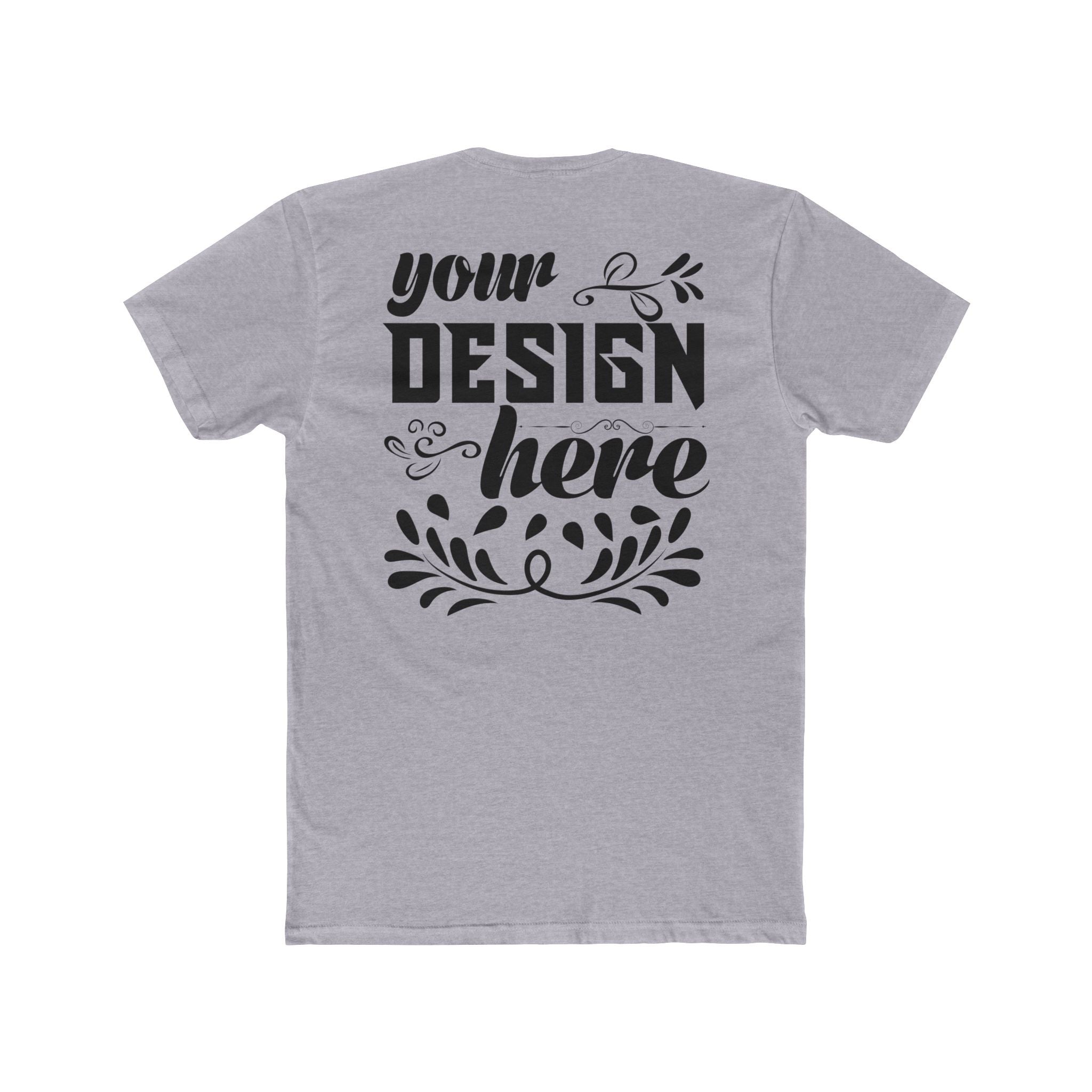 Customizable Next Level 3600 Unisex Cotton Crew Neck Short Sleeve Tee