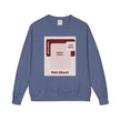 Customizable Hanes GDH400 Unisex Garment Dyed Crewneck Sweatshirt