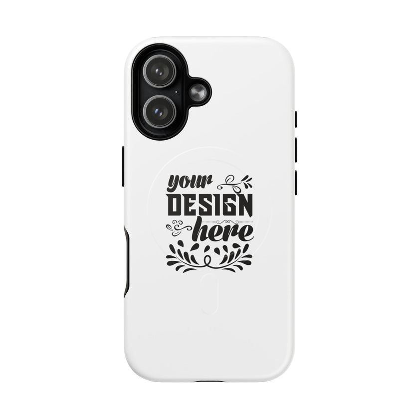 Customizable Tough Magnetic Phone Case Dual Layer Polycarbonate TPU Liner