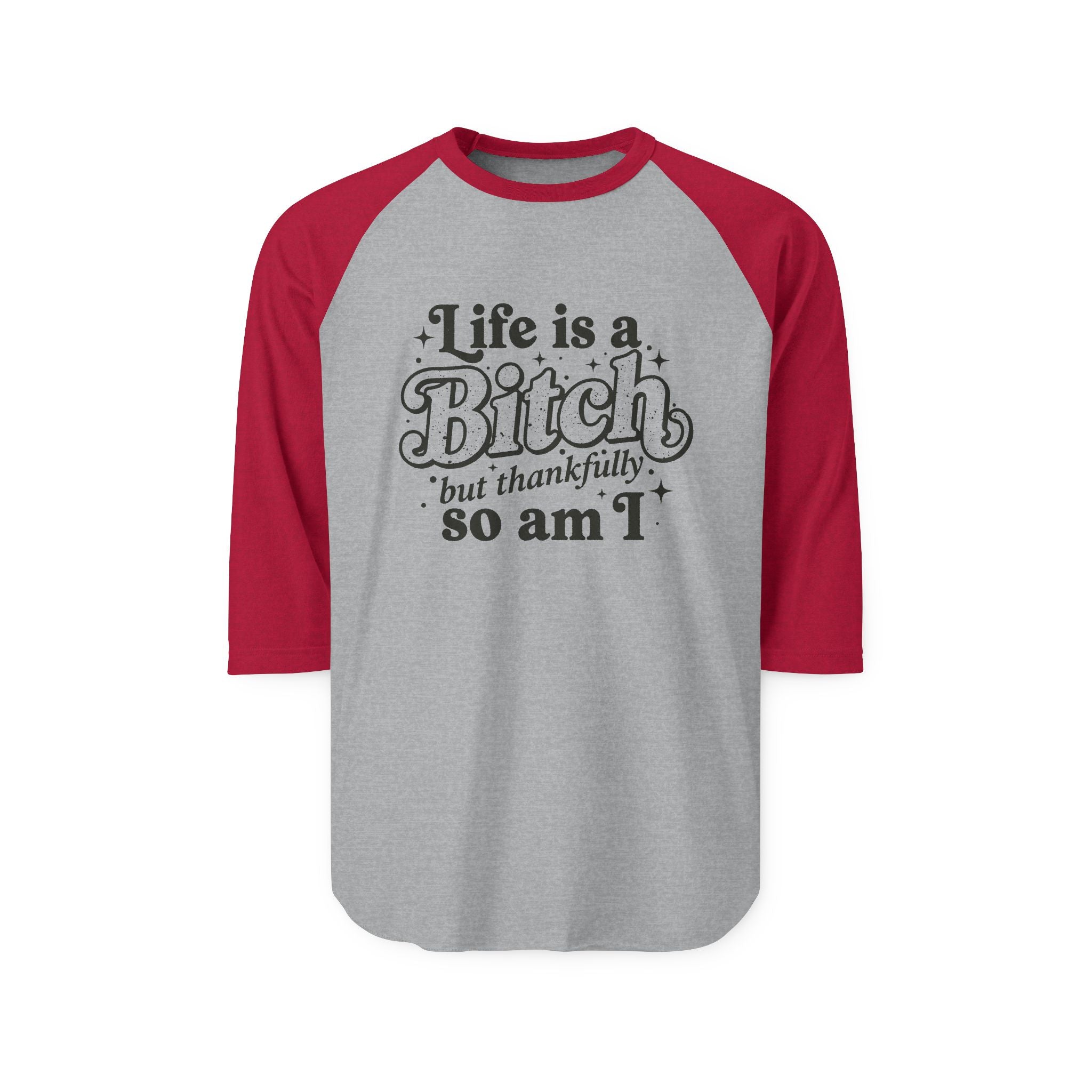 Tultex 245 Unisex 3 4 Sleeve Raglan Shirt Quote Graphic Print