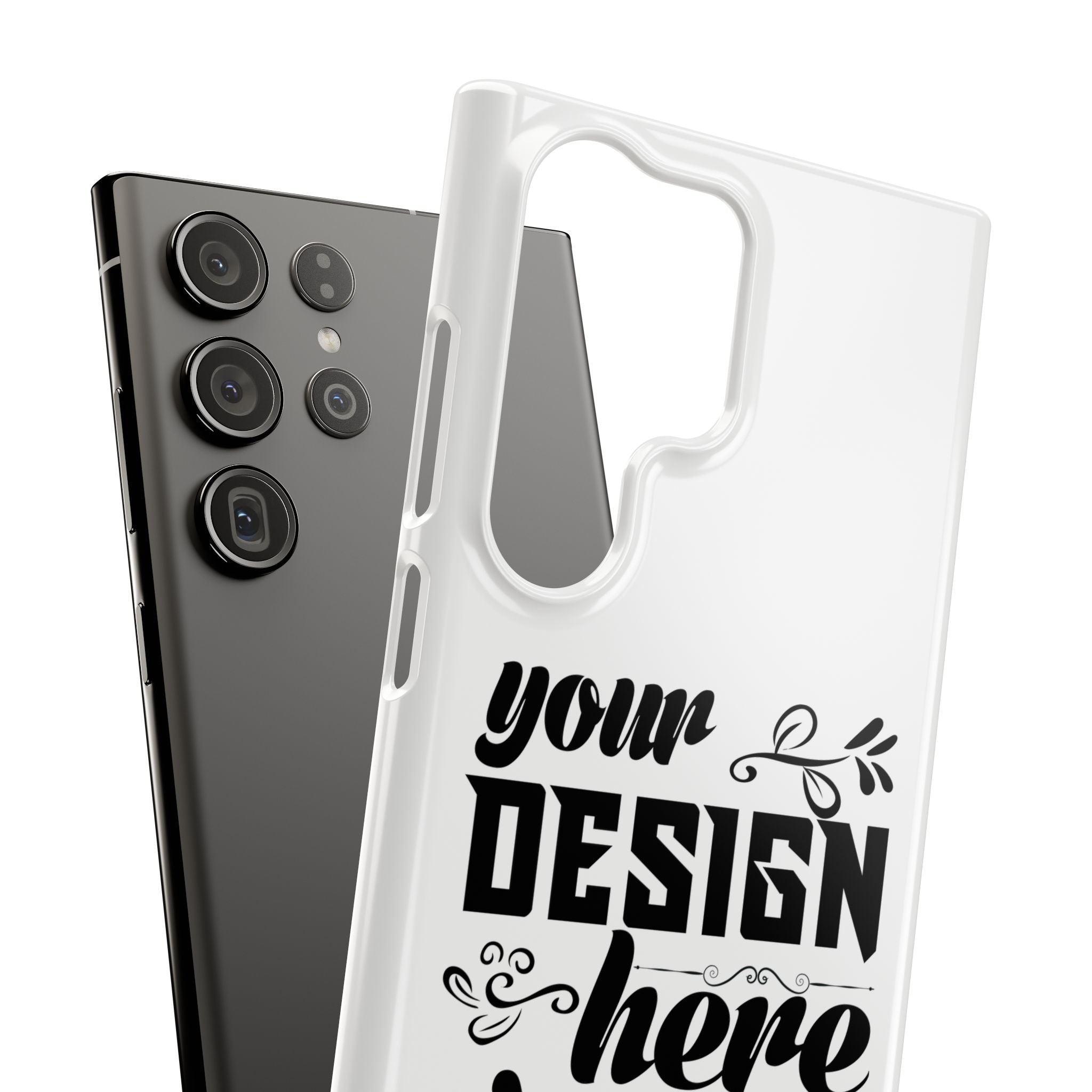 Customizable Snap Phone Case Slim Lightweight Polycarbonate Gloss Or Matte