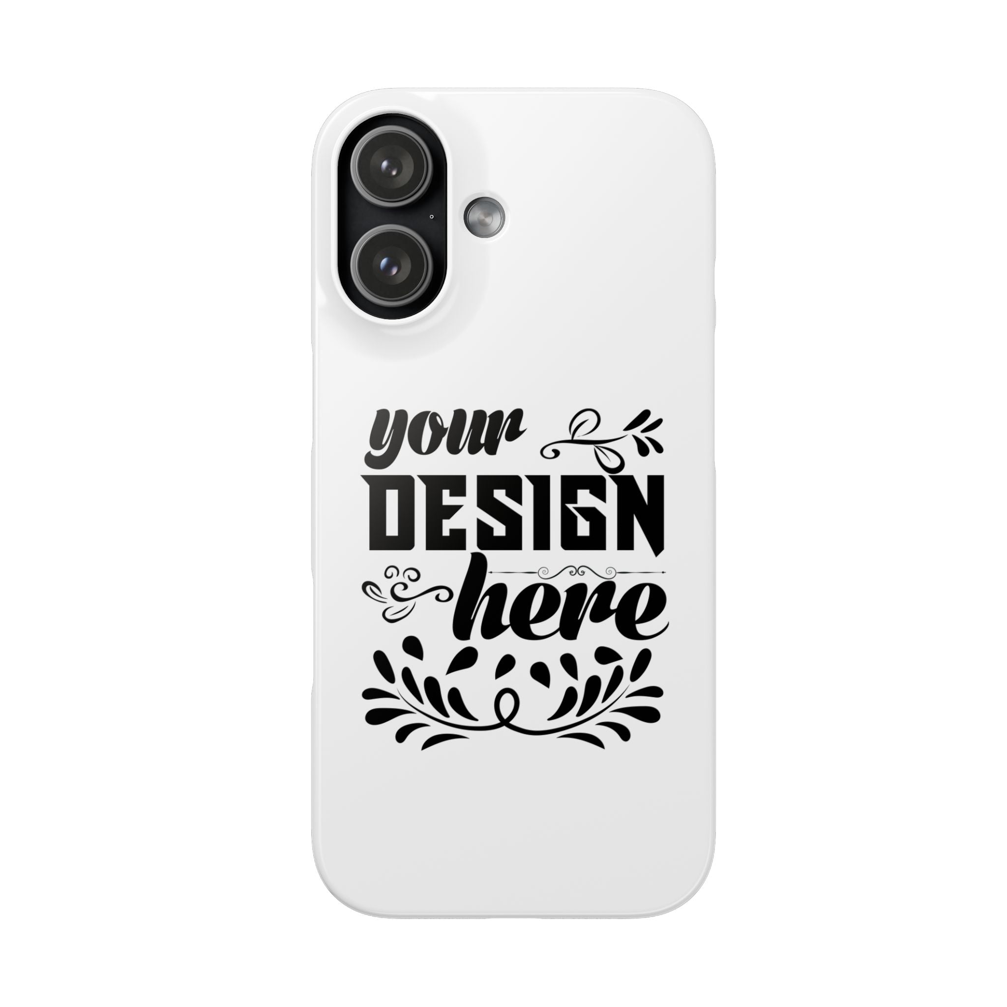 Customizable Snap Phone Case Slim Lightweight Polycarbonate Gloss Or Matte
