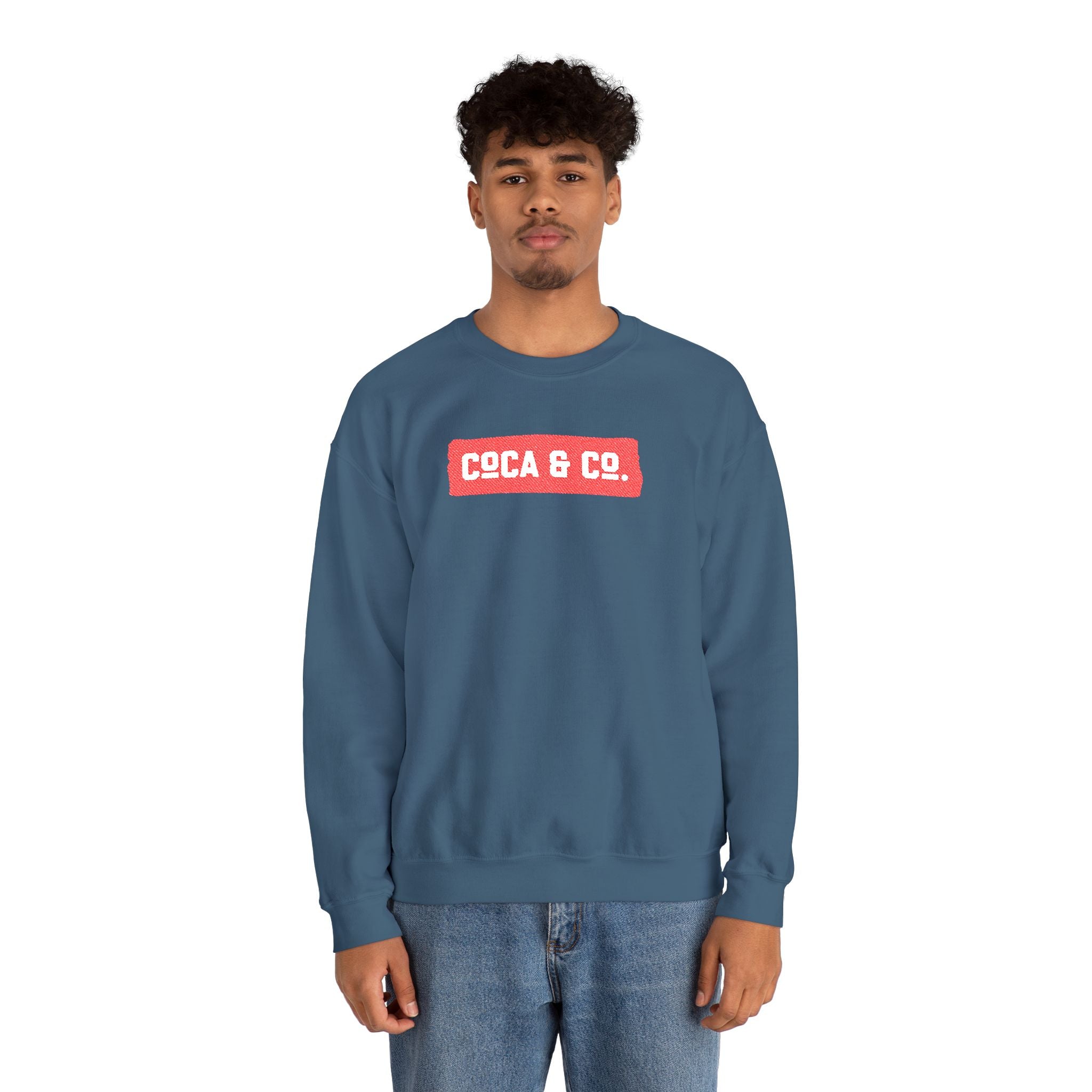 Gildan 18000 Unisex Crewneck Sweatshirt | Coca & Co Embroidery