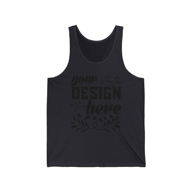 Customizable Bella+Canvas 3480 Unisex Jersey Tank Top Lightweight Retail Fit