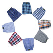 Nameria Mens Cotton Plaid Boxer Shorts 8 Pack Mid Waist