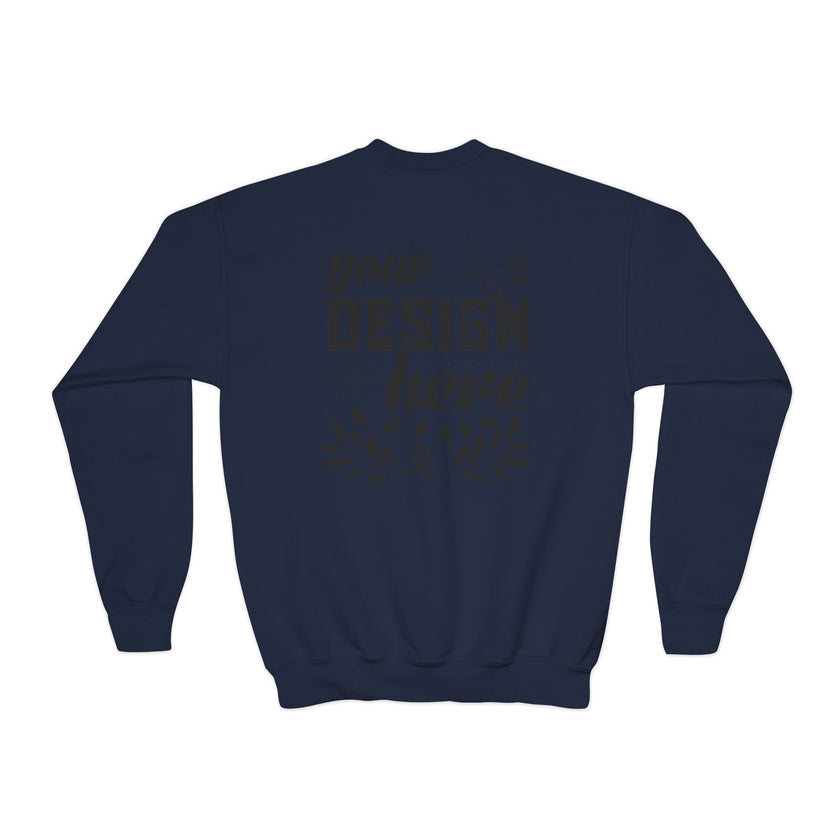 Customizable Gildan 18000B Youth Heavy Blend Crewneck Sweatshirt