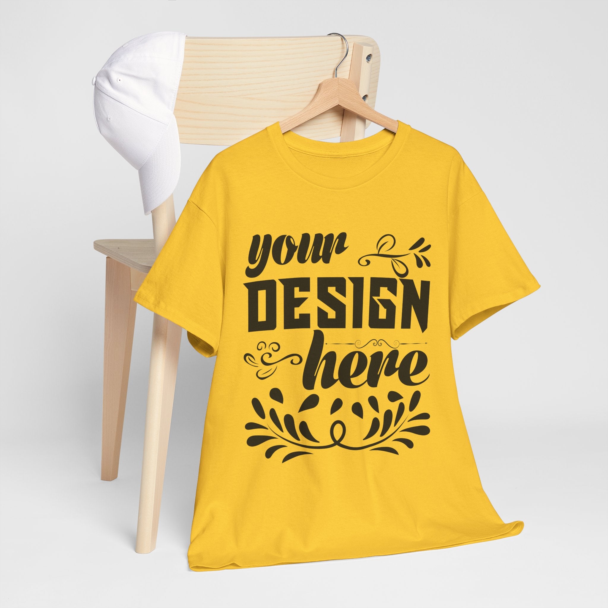 Customizable Gildan 5000 Unisex Heavy Cotton T-Shirt Classic Fit