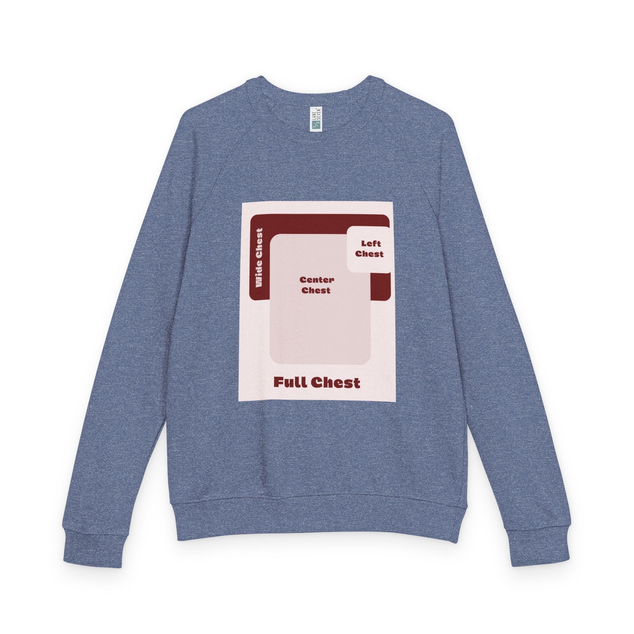 Customizable Lane Seven LS13004 Unisex French Terry Raglan Crewneck