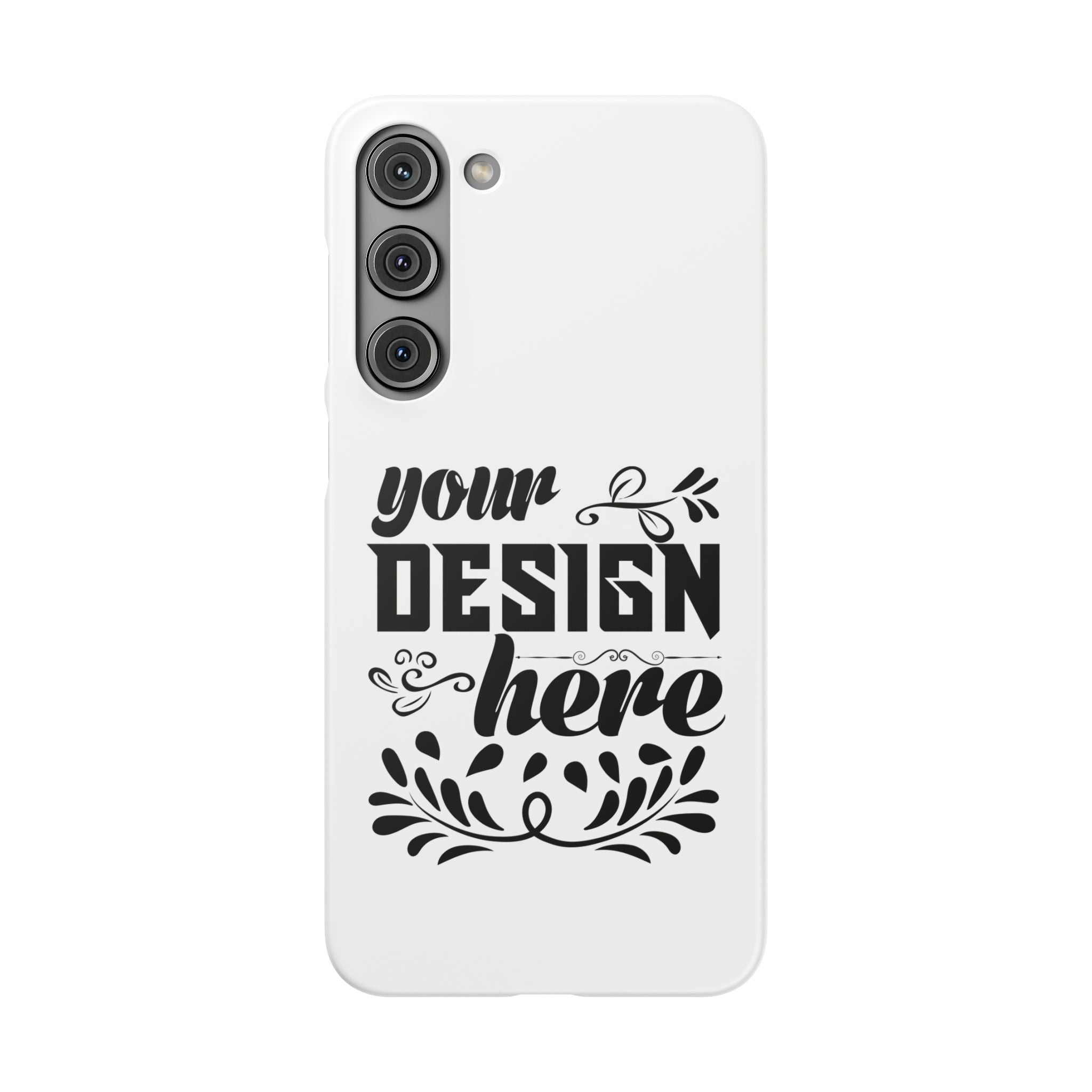 Customizable Snap Phone Case Slim Lightweight Polycarbonate Gloss Or Matte