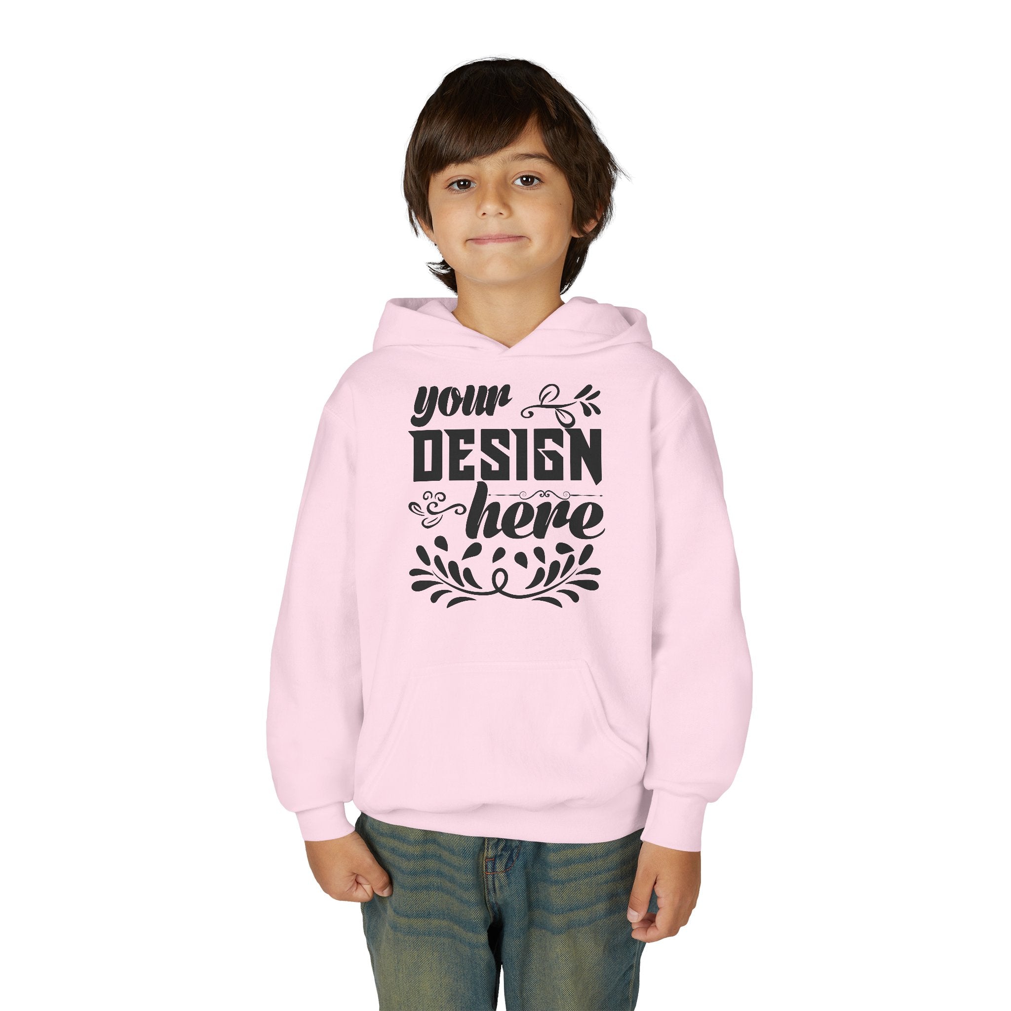 Customizable Gildan 18500B Youth Heavy Blend Hooded Sweatshirt