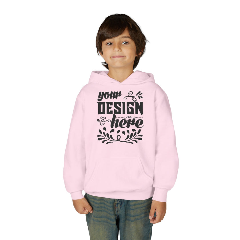 Customizable Gildan 18500B Youth Heavy Blend Hooded Sweatshirt