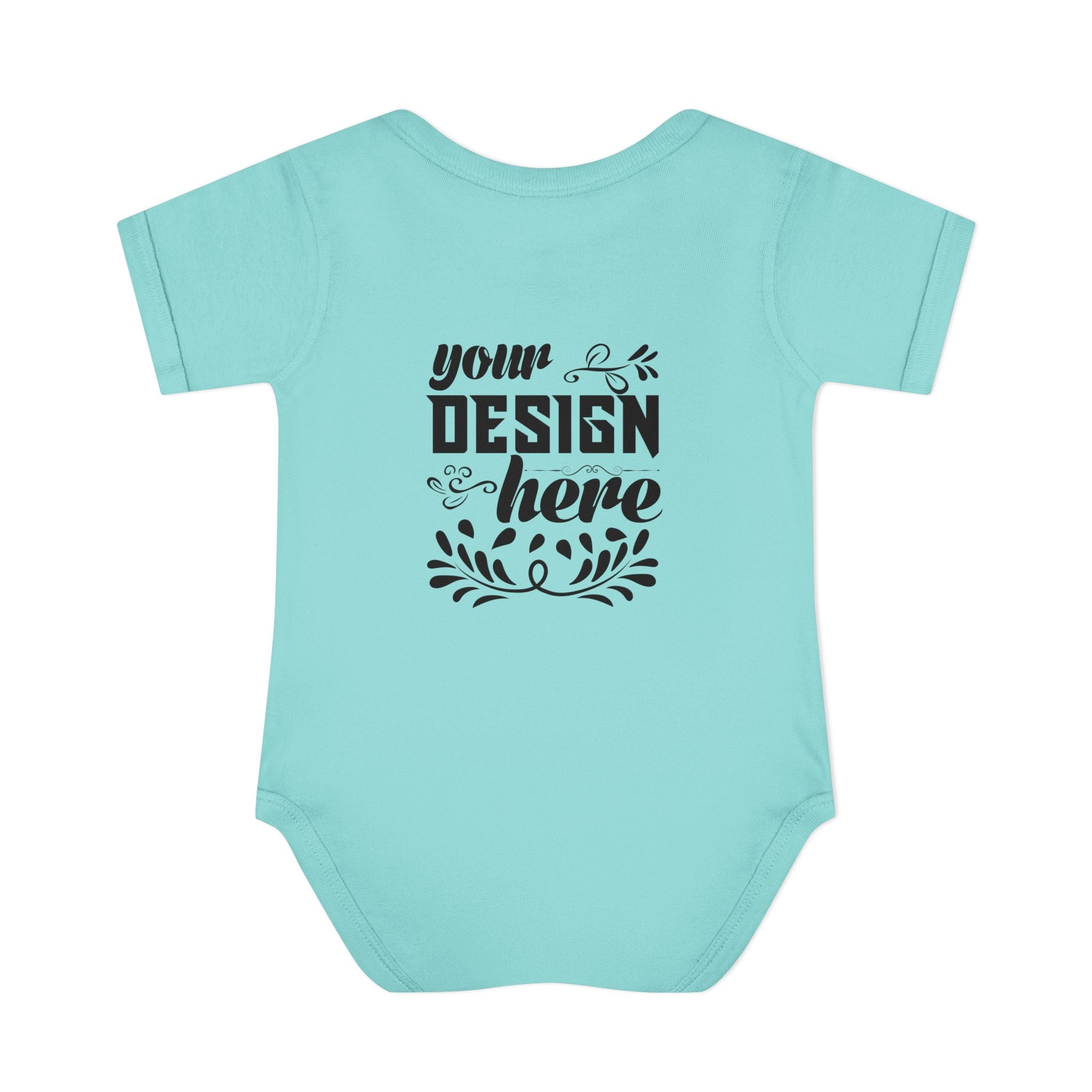 Customizable Infant Baby Rib Bodysuit Rabbit Skins 4400 Unisex