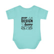 Customizable Infant Baby Rib Bodysuit Rabbit Skins 4400 Unisex