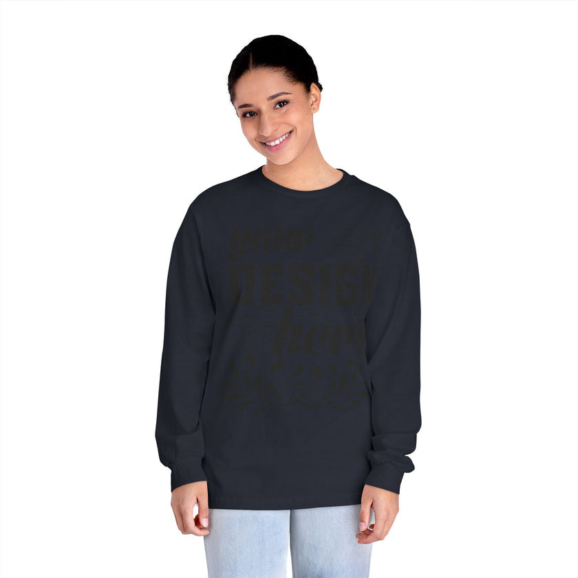 Customizable American Apparel 1304 Unisex Classic Long Sleeve T Shirt