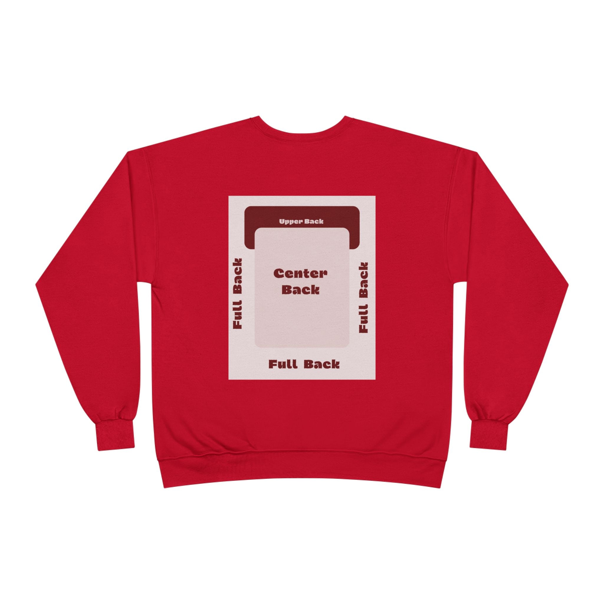 Customizable Unisex Hanes P160 EcoSmart Crewneck Sweatshirt Custom Print