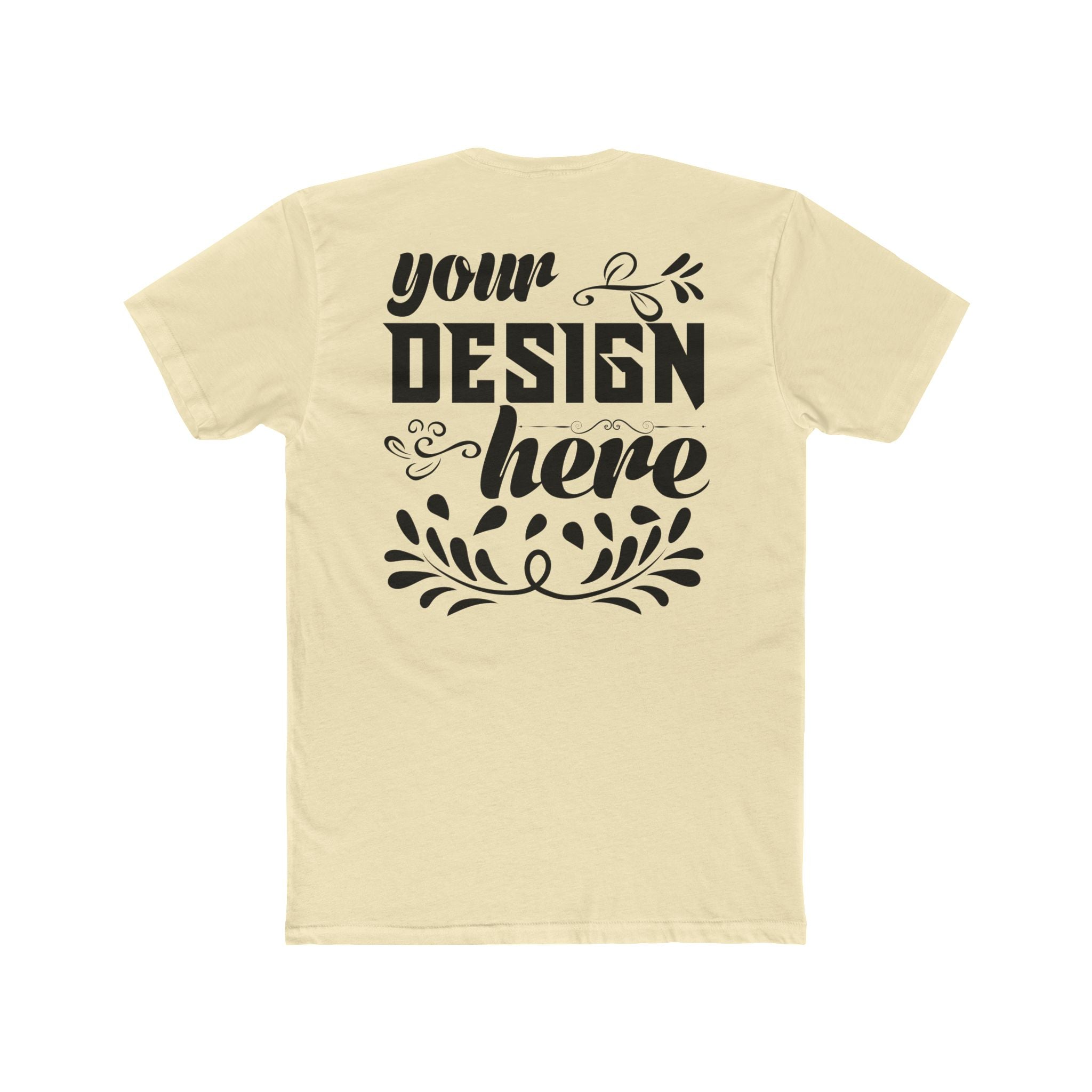 Customizable Next Level 3600 Unisex Cotton Crew Neck Short Sleeve Tee