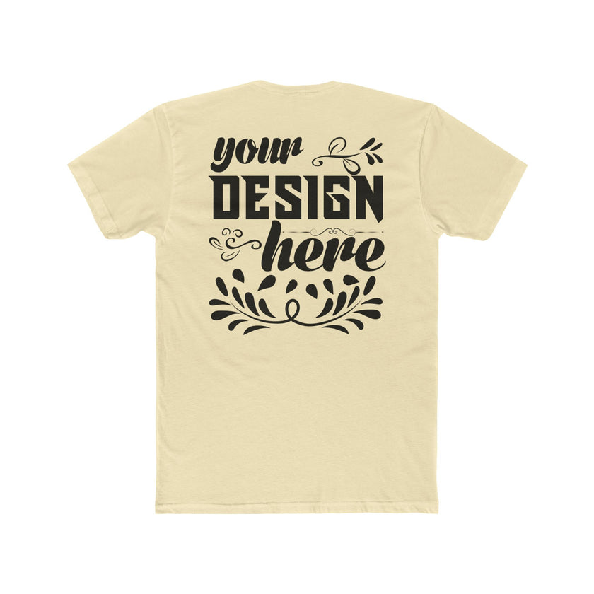 Customizable Next Level 3600 Unisex Cotton Crew Neck Short Sleeve Tee